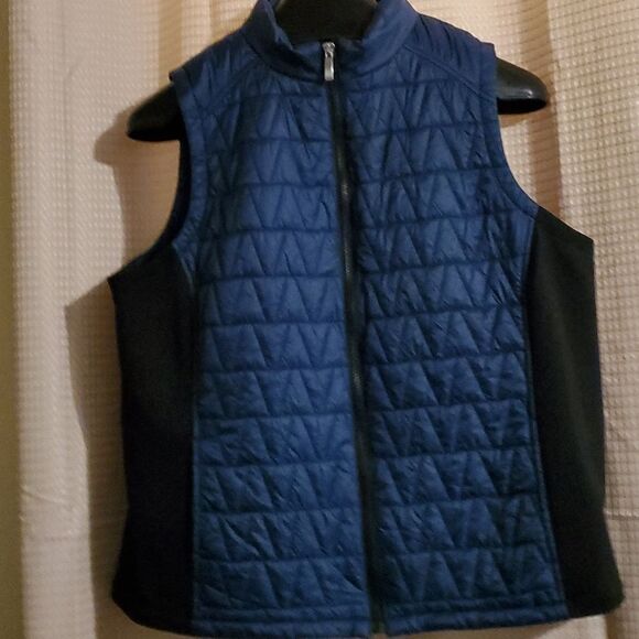 WEEKEND BY CHICO'S BLUE VEST 3 - Picture 1 of 7